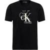 Comfortable Casual Letter Logo Round Neck Short Sleeve T-Shirt Men Tops Black 8R8054S-001