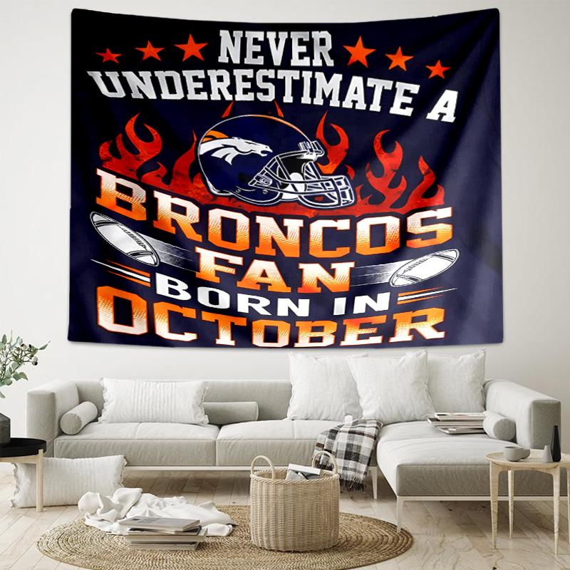 1 шт. Гобелен с ЛОГОТИПОМ Denver Broncos, Декор для гостиной, спальни, офиса, вечеринки, Идеальный праздничный подарок