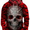 Men's Casual 3D Skull/ Big Mouth Graphic Novelty Hoodie Sweatshirt With Pocket Drawstring Hooded Pullovers Sweat Shirts For Men