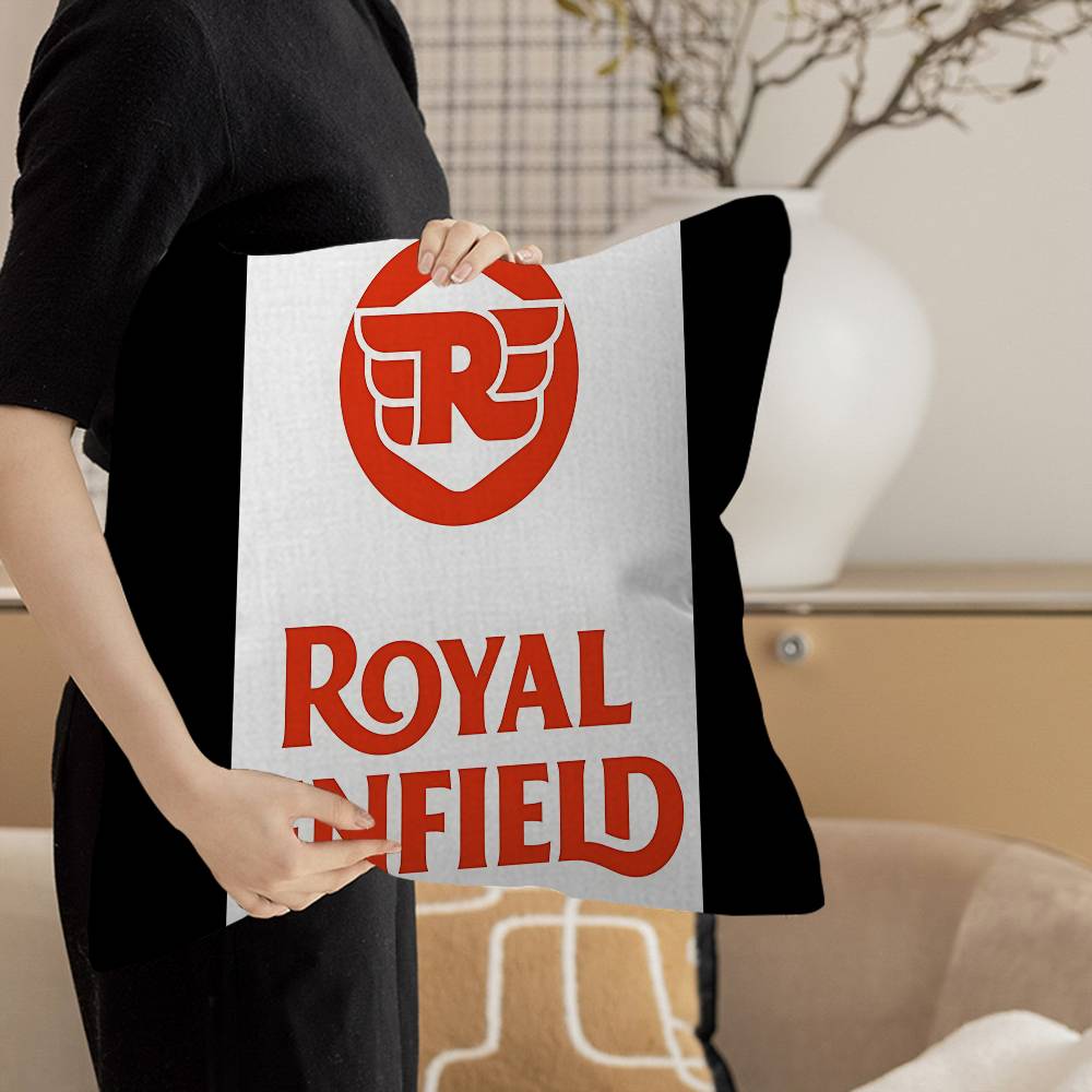 RROYALS EENFIELDS Logo Pillow Covers Cartoon Sofa Decorative Home Doublesided Printing Short Plush Cute Cushion Cover