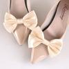 1 пара зажимов для обуви с бантом, свадебные туфли, украшения на высоком каблуке, женские очаровательные туфли для невесты, декоративные зажимы с пряжкой, аксессуары для обуви