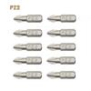 10Pcs Electric Hex Shank Screwdriver Bits PH1 PZ1 PH2 PZ2 PH3 PZ3 Magnetic Anti Slip 25mm For 1/4" Electric Hand Screwdriver
