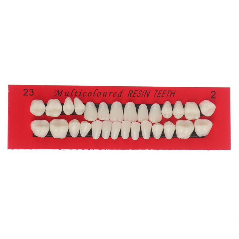 28 шт. портативный протез верхний нижний оттенок 23 # A2 стоматологические универсальные зубы из акриловой смолы