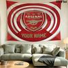 Custom Name Arsenal Printed Tapestry – Wall Hanging for Bedrooms, Dorms, and Home Decor