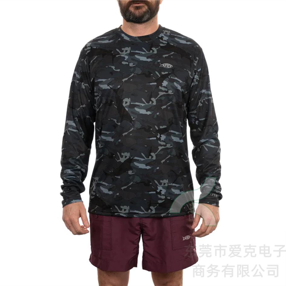 AFTCO Fishing Suit Outdoor Luya Fishing Sportswear Summer Sunscreen Long Sleeve T-Shirt Quick Drying Breathable Top