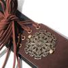 Leopard Print West Cowboy Waist Belt Trouser Decoration Pu Waistbands Splicing Rings Belt  Daily