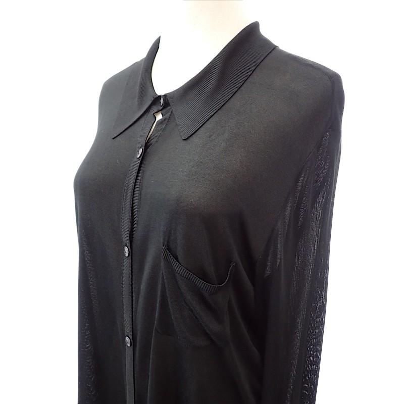 CHANEL  P10150 V00417 94305 40 Long sleeve shirt black Women