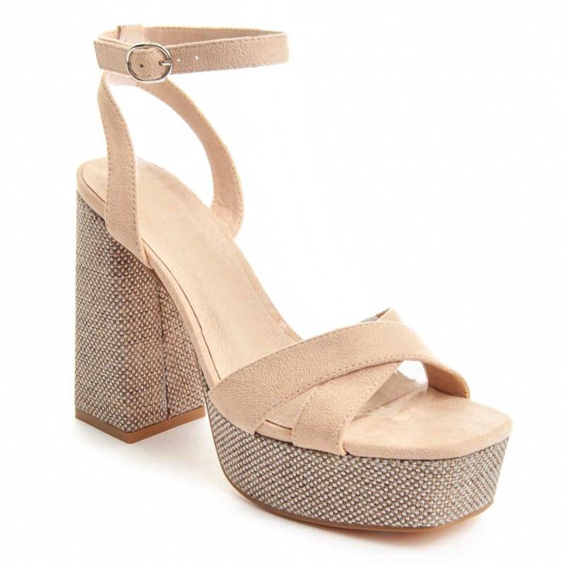 Sandalia De Tacón Para Mujer. Montevita Festsand8 88528