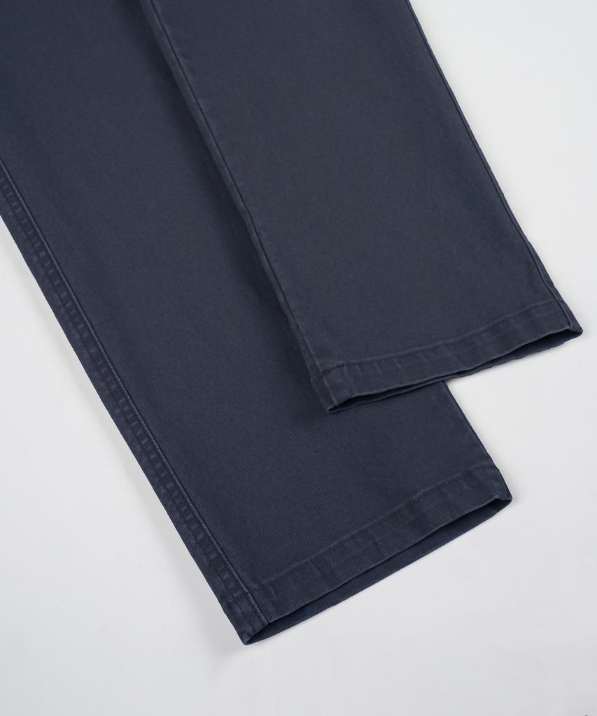 BIRBANTE Хлопковые брюки чинос со спандексом, garment-washed - Темно-синие