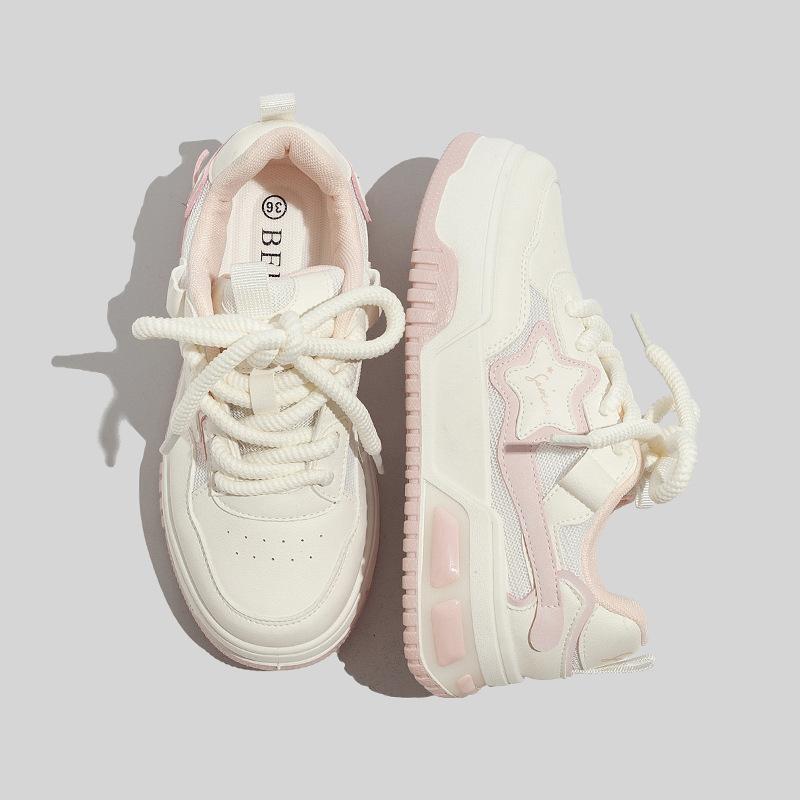 Кеды Beier Xingxing оптом дышащая сетка корейская версия платформа белые туфли B1206