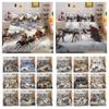 3D Christmas Printing Bedspreads Bedroom Decor Full Size Microfiber High Quality Design Girl Home Textiles