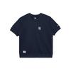 New Era SS24 MLB Серия Скейтборд Нью-Йорк Янкис Вышитая Свободная Дышащая Футболка с Коротким Рукавом Унисекс Топы Темно-Синий 14187366