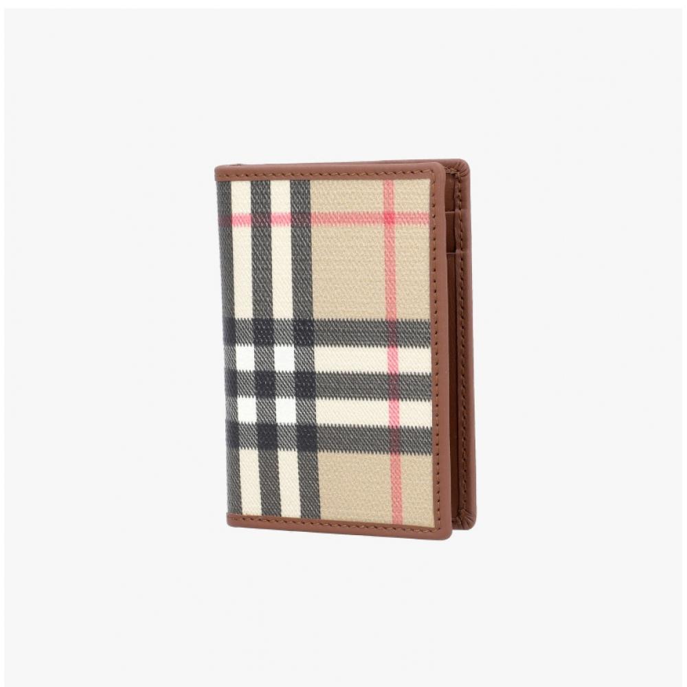 Burberry Check Folding Card Wallet A7026