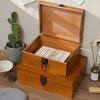 Wooden Jewelry Box Vintage Storage Case Miscellaneous Organizer Cosmetics Box  Travel