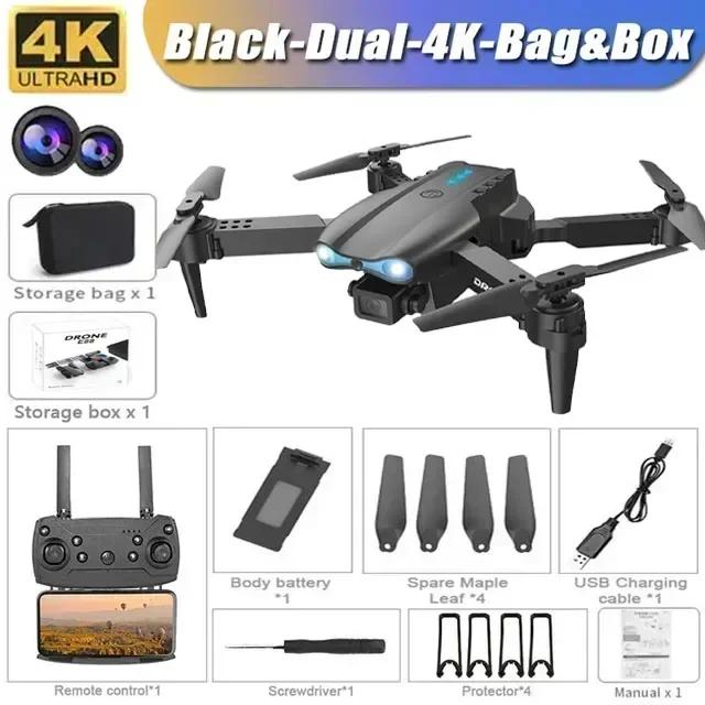 New E99Pro RC Drone 4K Professional With Wide Angle Dual HD Camera Foldable RC Helicopter 5G WIFI FPV Height Hold Apron Sell