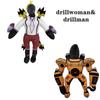 2 In 1 Drillman and Drillwoman Skibidi Toilet Speakerman Plush Toys Skibidi Toilet Cotton Plush Toy