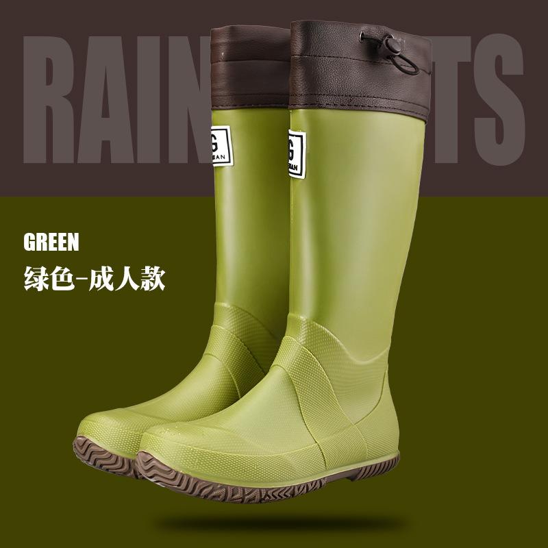 Japanese Rain Boots Parent-child Water Boots Men's and Women's Rain Shoes Non-slip Water Boots High Water Shoes Hiking Rubber Shoes