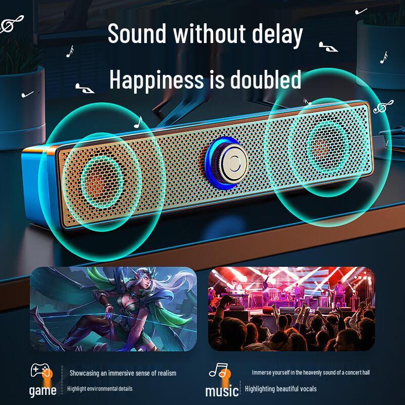 Проводная настольная звуковая панель Wanhuo с USB