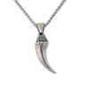 Norse Viking Wolf Teeth Odin Necklace for Men Stainless Steel Amulet Jewelry