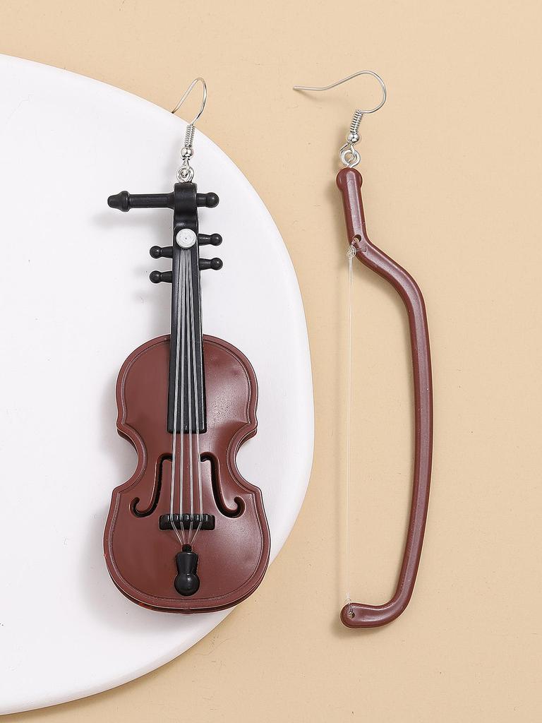 Трансграничные ретро панк серьги-гитары из сплава в стиле хип-хоп для женщин