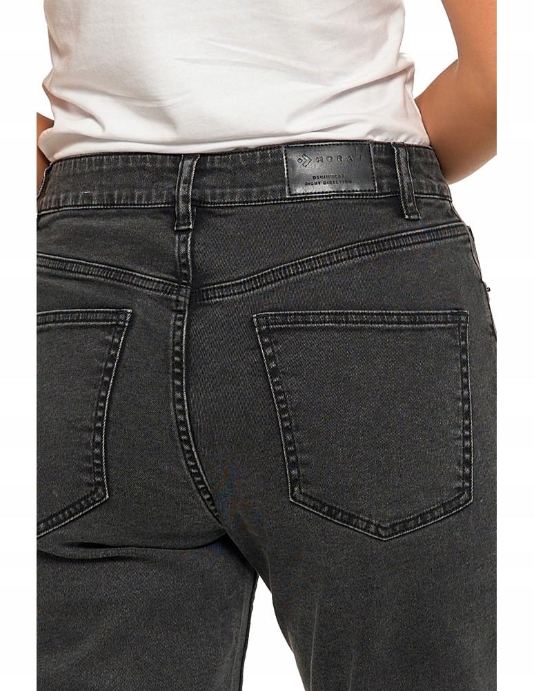 MORAJ Women's Mom Fit Jeans Classic Comfortable Regular Size 42 Black