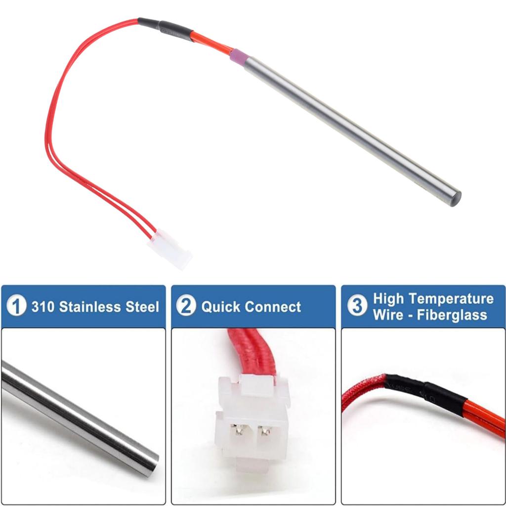 Stove Igniter Replacement Metal Heating Part Stainless Steel Ignition Rod Stove Heating Part for HP21 HP22I HP22N Models