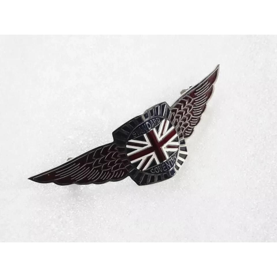 Standard Of Coventry Enamel Wings Car Radiator Grille Badge |Fit For
