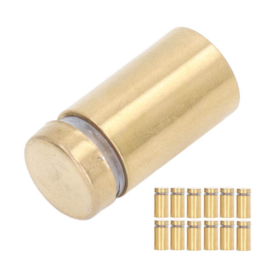 12 Pcs Sign Holders Screw Stainless Steel Advertising Nails 16x30mm Mounting Glass Hardware for Home Decoration