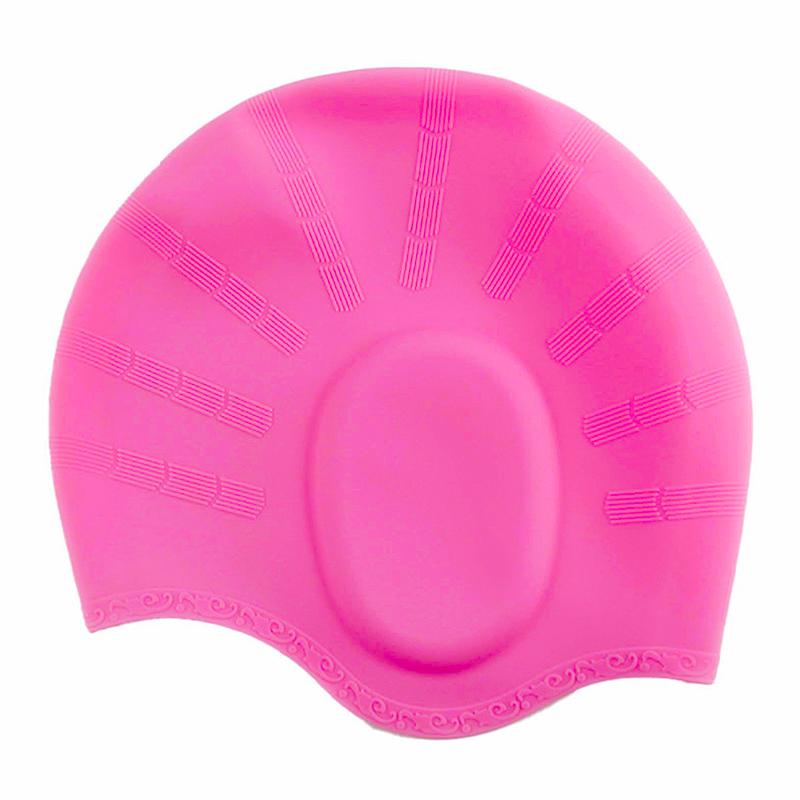 Высокоэластичные шапочки для плавания для взрослых, мужские и женские водонепроницаемые шапочки для бассейна, защита ушей, длинные волосы, большая силиконовая шапка для дайвинга