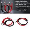 Шт. 5AWG красный + черный чистый медный инверторный кабель для аккумулятора, инверторные кабели для аккумулятора с наконечниками на обоих концах для автомобильных лодок