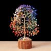 Crystal Tree Figurine Home Desktop Decors Lucky Ornament Handmade Bonsais Money Tree for Fengshui Enthusiasts Decoration