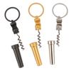Outdoor Kitchen Tools Wine Beer Keychain Multifunctional Bottle Opener 3 In 1 Zinc Alloy Corkscrew