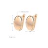 Fashion 18k Rose Gold Plated Latest Stylish Copper Zircon Earrings for Women and Girls
