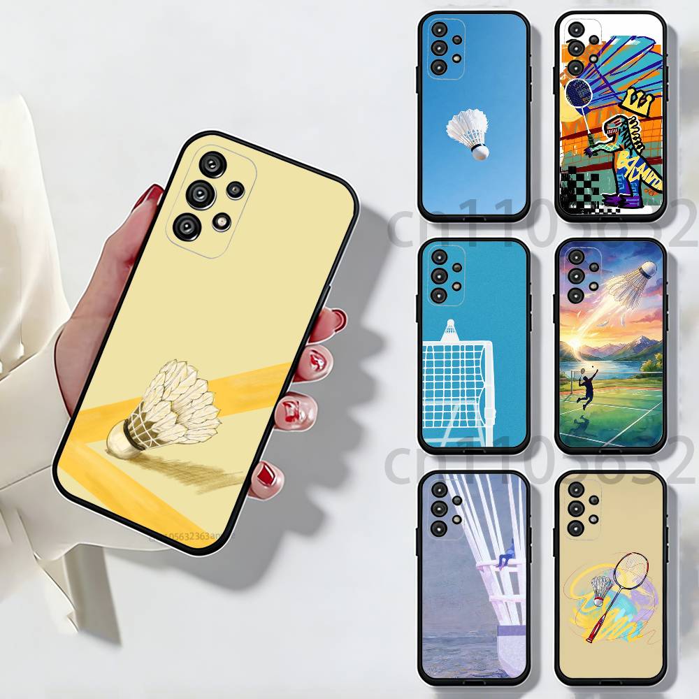Спортивный Чехол для Телефона с Рисунком Бадминтона для Samsung Galaxy A54,34,24,73,53,52,52S,04S,04E,A72