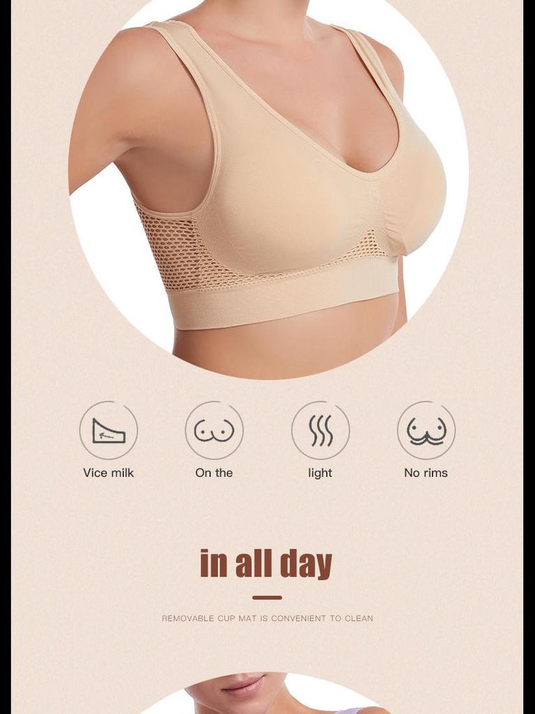 Дышащий спортивный бюстгальтер с полой спиной: Бюстгальтер для йоги Cross-Border без стального кольца