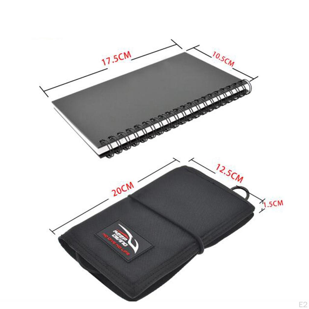 Waterproof Wet Notepad Underwater Notebook with Pencil, for Scuba Diving, Snorkeling and Other Water