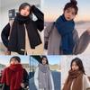 Windproof Thermal Neck Warmer Bib Warm Tube Couple Warm Neck Cover Knitting Scarf Men Women