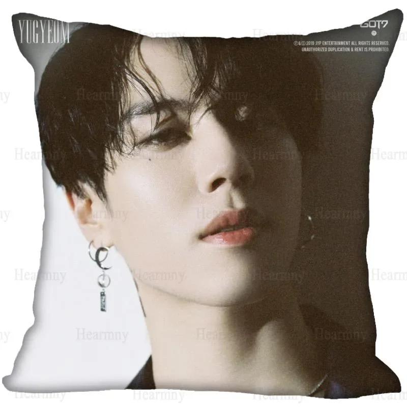 Новая KPOP GOT7 Наволочка для дома Декоративная наволочка на подушку Невидимая молния Наволочки для диванных подушек 45X45 см 0512