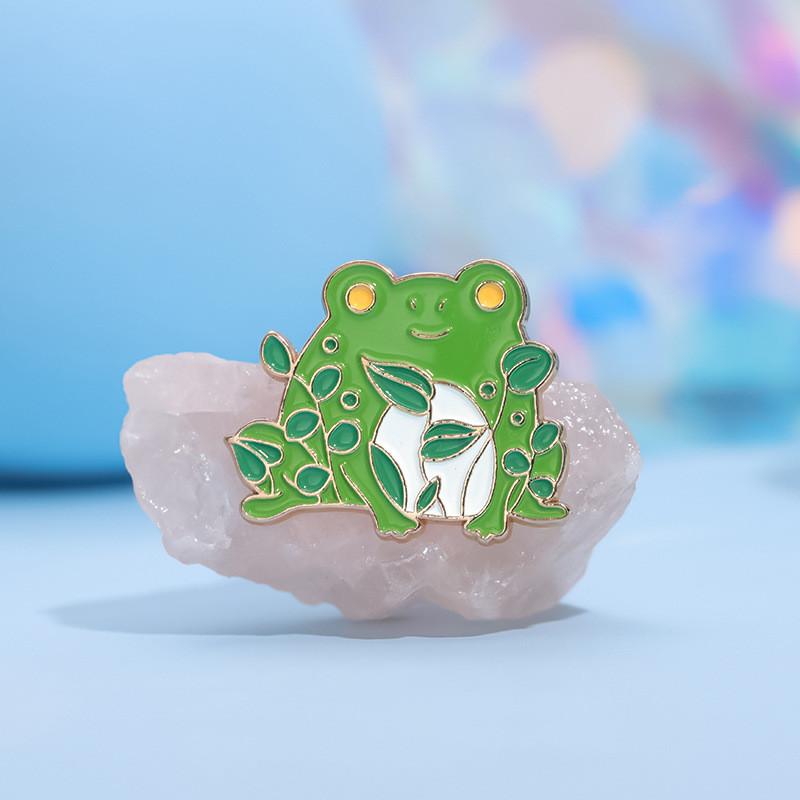 Creative Cartoon Animal Floral Metal Brooch Adorable Gift For Students And Adults