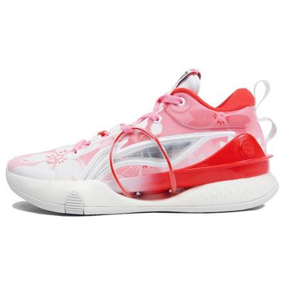 Li Ning Speed 8 Премиальная амортизация Нескользящая Износостойкая Низкие Баскетбольные кроссовки Мужские Розовый ABAR071-1(КомандаJ-)