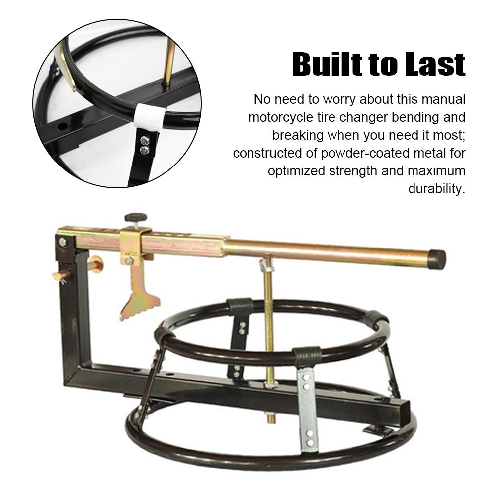 Подставка для замены шин для мотоцикла диаметром от 15 до 20 дюймов, ручной шиномонтажный станок для велосипеда для домашнего гаража