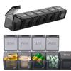 Waterproof Pill Organizer Large Capacity 7 Compartment Weekly Pill Box Creative Pill Box  Household