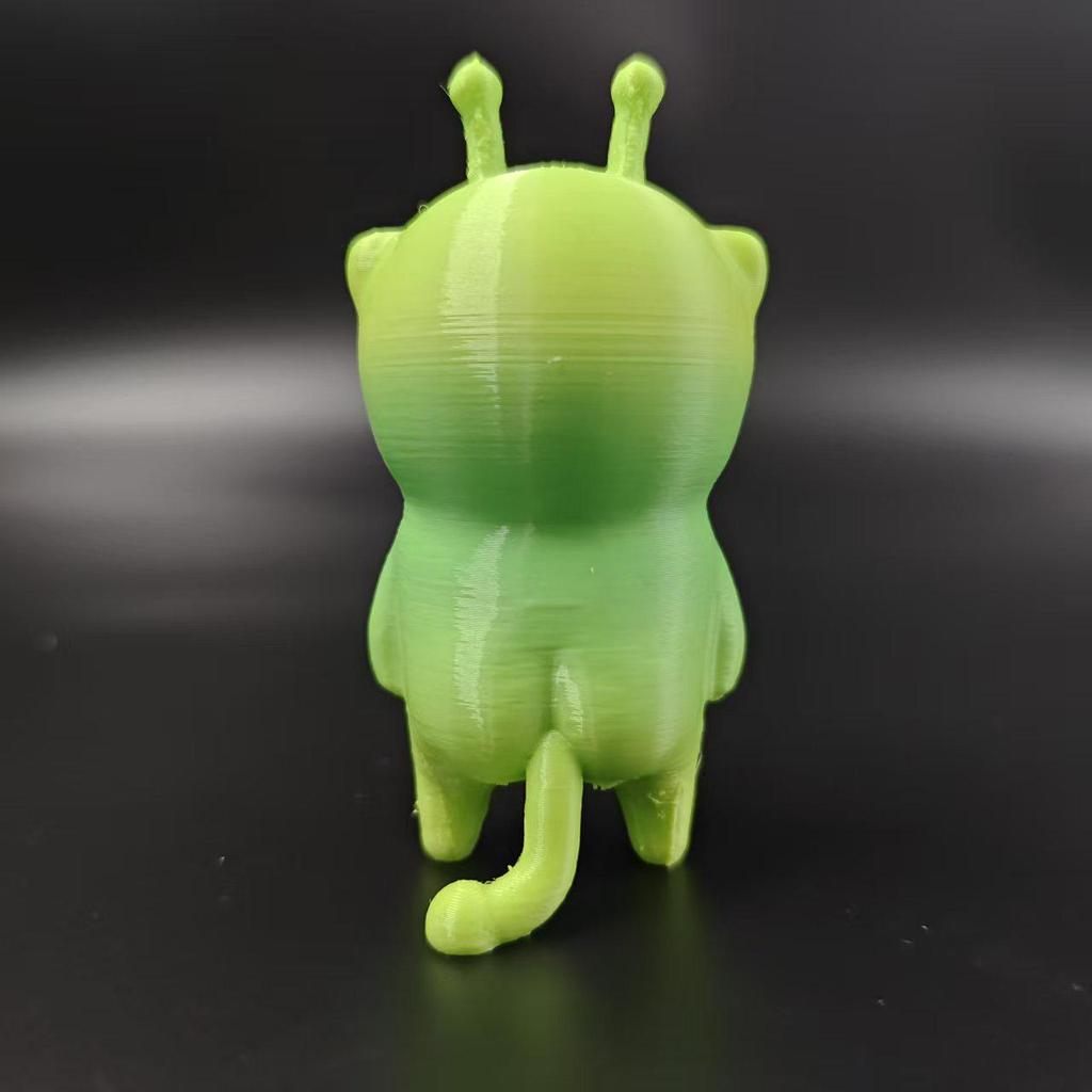 Инопланетный котенок Хачими, украшение: Милая 3D фигурка-эмодзи мультфильма про зеленую фасоль