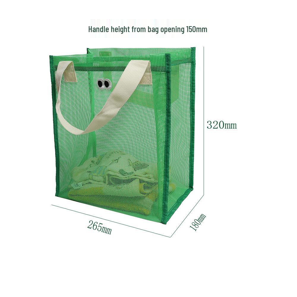 Сетчатая пляжная сумка-тоут - Большая вместимость, Дренажная сумка для хранения купальных принадлежностей и игрушек, Модная сумка