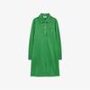 Lacoste Женское блестящее пике платье с длинным рукавом EF9901-56GNPA