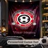 TapestrySheffield United FC Custom Name Text Personalized Wall Hanging Tapestry Home Wall Decor