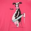 SIGNAL SPORTS 90s Made In USA Old Cow Print Short Sleeve T-shirt Men's Used