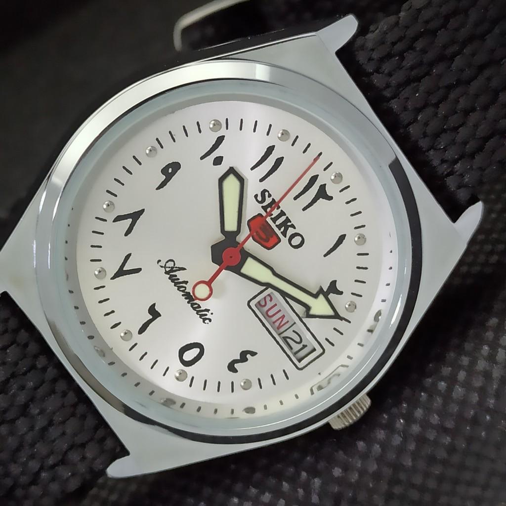 ВОССТАНОВЛЕННЫЕ ВИНТАЖНЫЕ SEIKO 5 AUTO 6309A ЯПОНИЯ МУЖСКИЕ АРАБСКИЕ ЧАСЫ 533d-a280229-2