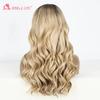 Синтетический парик фронта шнурка, длинный вьющийся волнистый бесклеевой парик, парик шнурка для женщин, парик фронта шнурка, коричневый парик, парик фронта шнурка, косплей парик