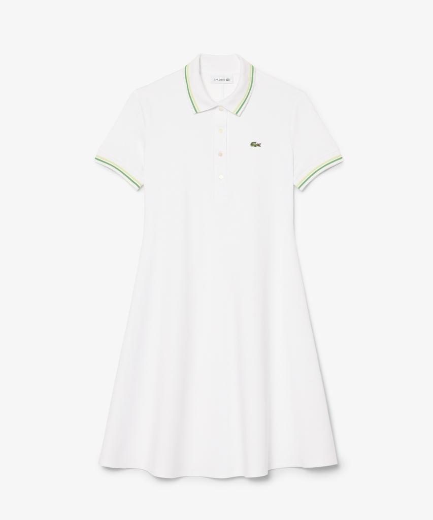 LACOSTE Женское платье-поло с контрастной отделкой Ef5288-56G 3Sm